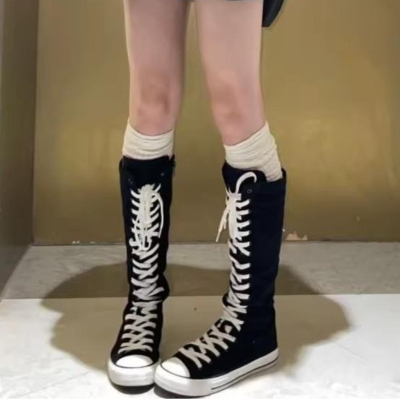 Sewing Zipper - 2026 Boots Women Sneakers Canvas Casual