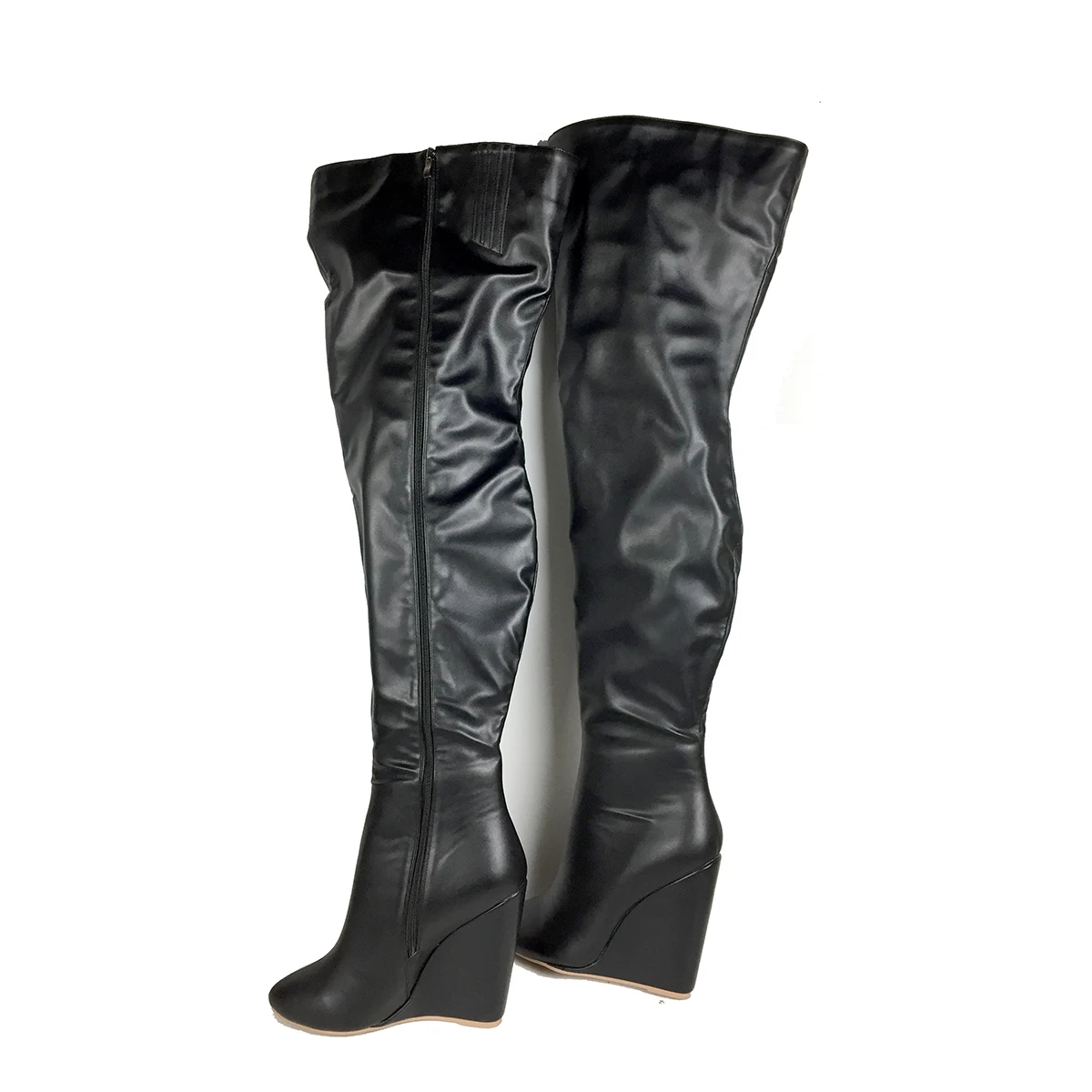 Women’s Black Over-the-Knee Bo - Sewing Zipper recension och pris