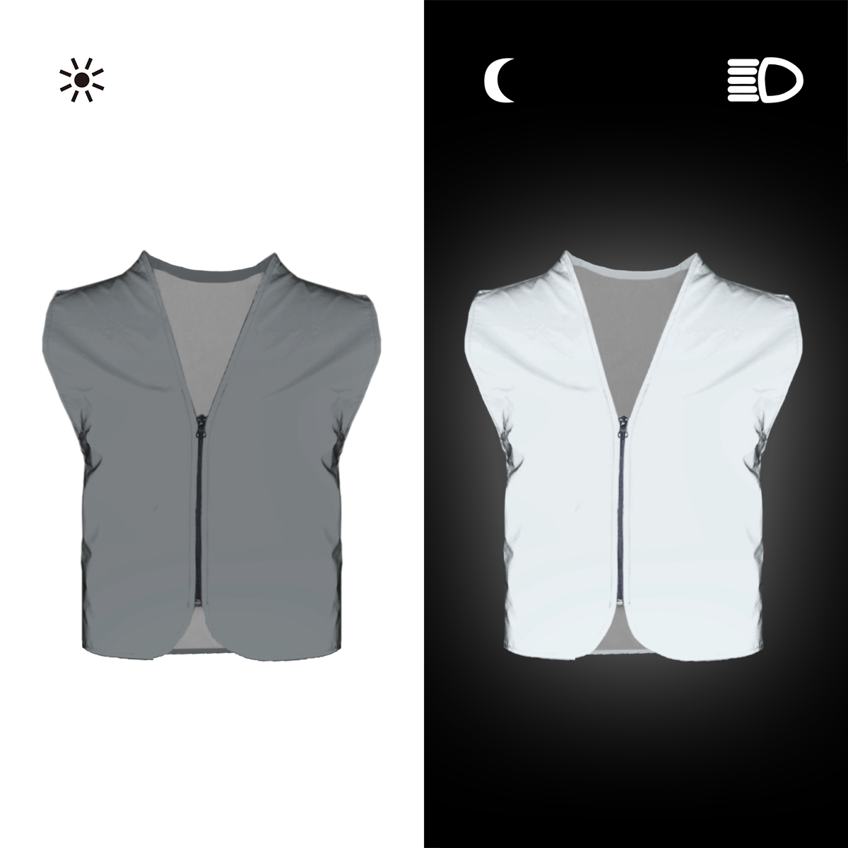 Salzmann Reflective Vest High  - Invisible Zip Fastener recension och pris