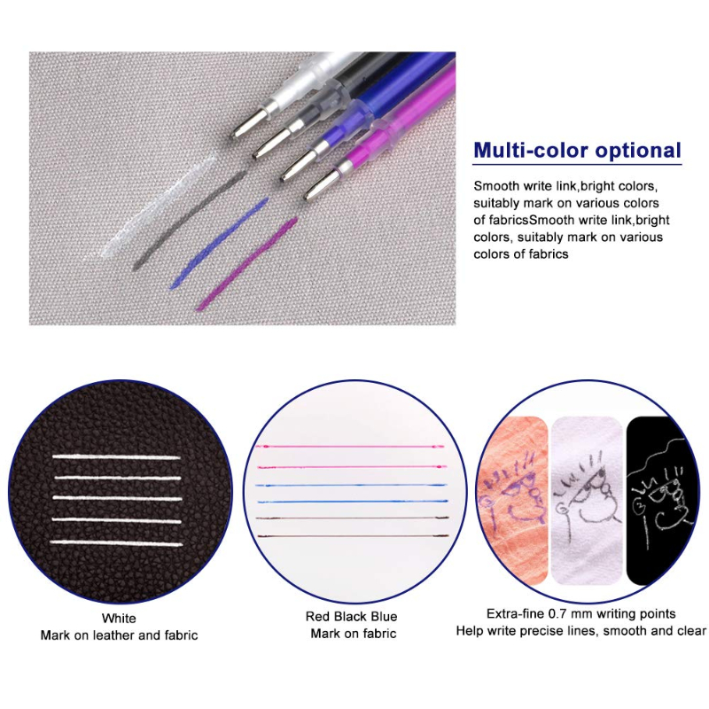 103Pcs / Set Heat Erasable Ref - Fabric Marking Pen recension och pris