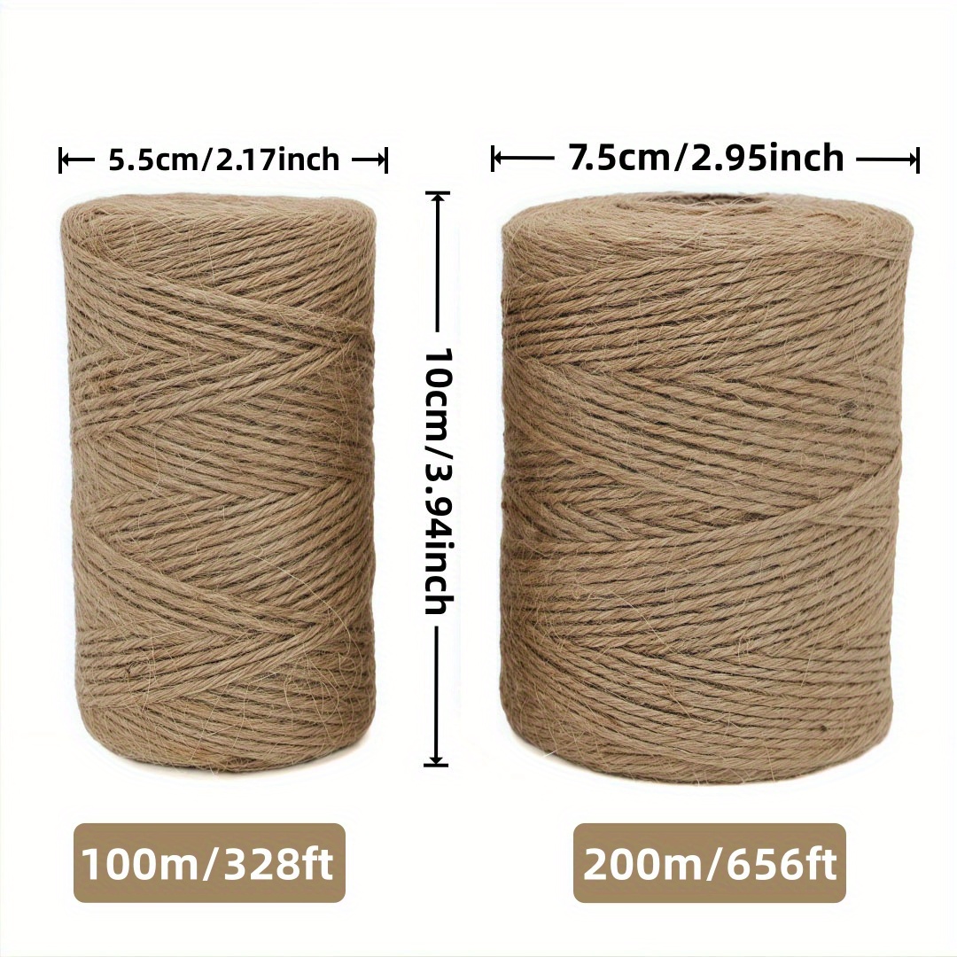 2/3/4mm Natural Jute Rope Stri - Vintage Sewing Textile recension och pris