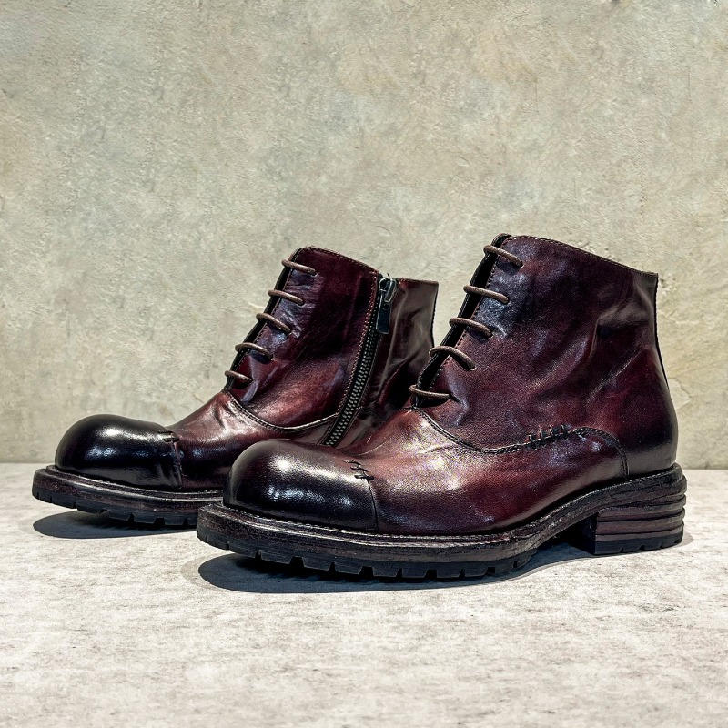 Ethnic Style Washed Horsehide  - Sewing Zipper recension och pris