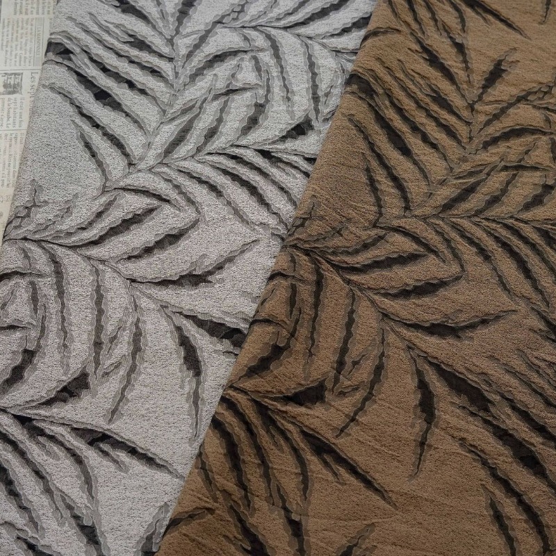 Vintage 3D Embossed Palm Leaf  - Vintage Sewing Textile recension och pris