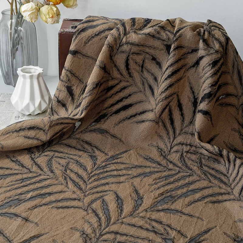 Vintage 3D Embossed Palm Leaf  - Vintage Sewing Textile recension och pris