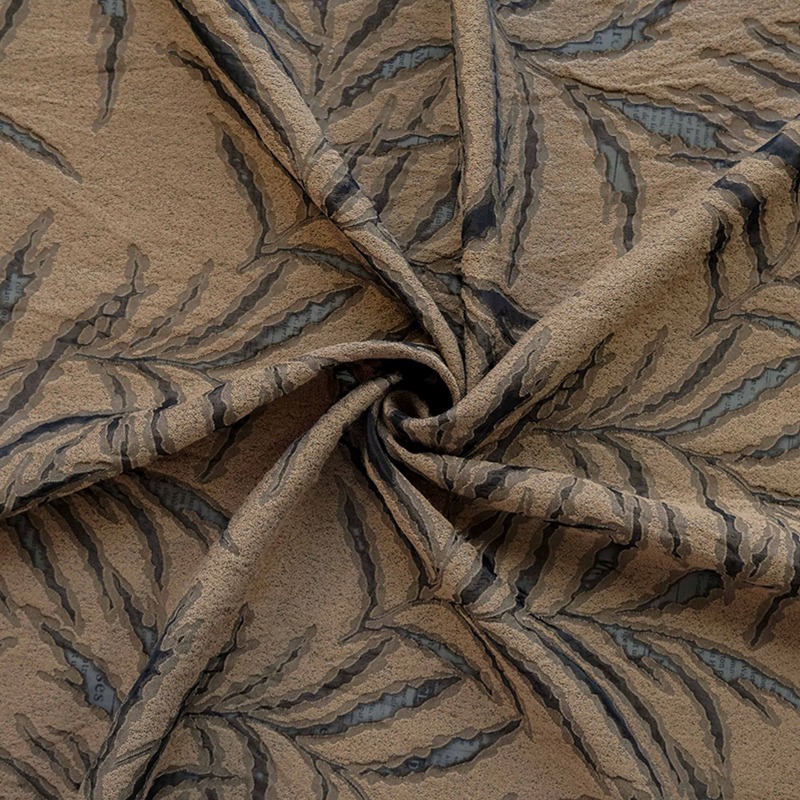 Vintage 3D Embossed Palm Leaf  - Vintage Sewing Textile recension och pris
