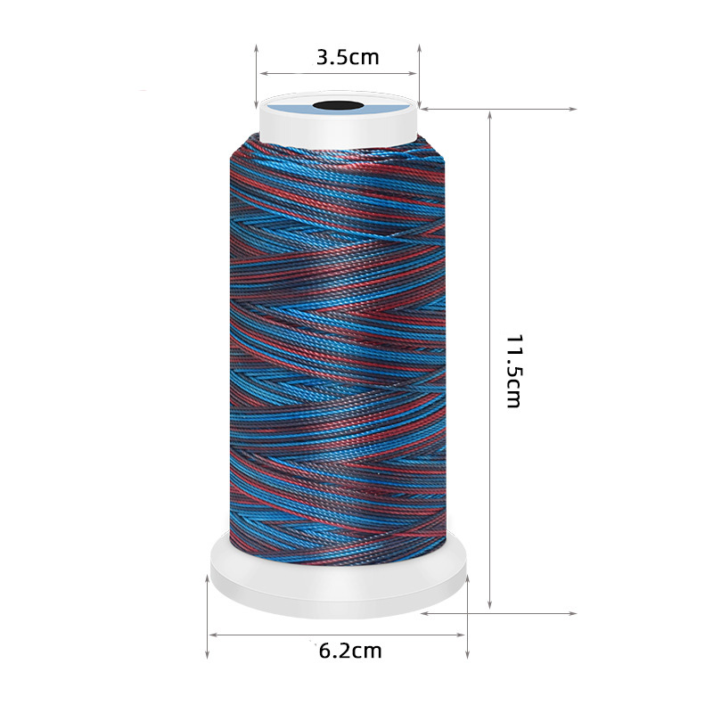 0.5/0.8/1mm Polyester Rainbow  - Sewing Thread In Textile recension och pris