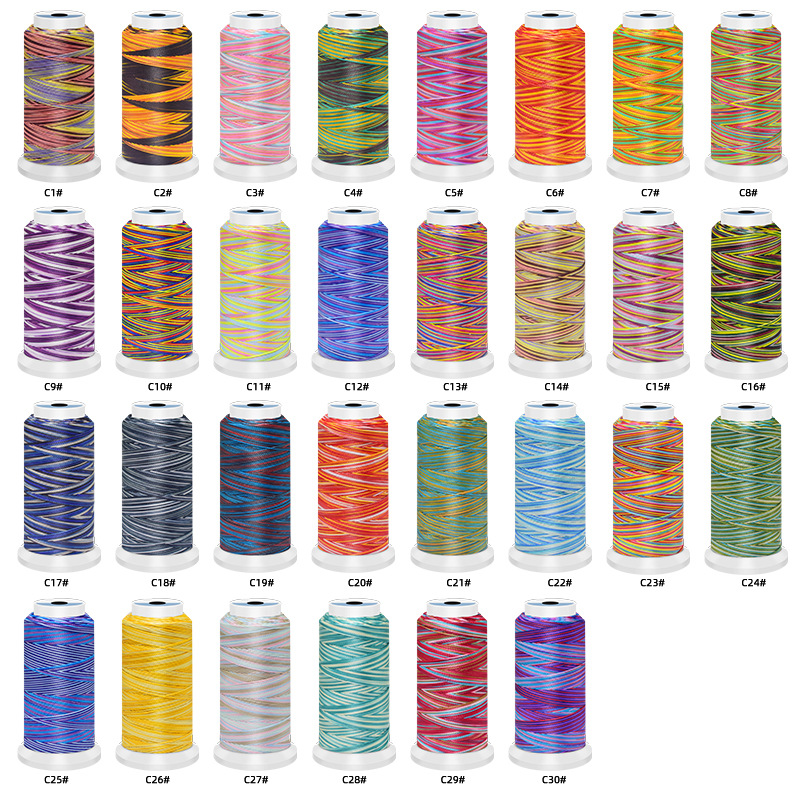 0.5/0.8/1mm Polyester Rainbow  - Sewing Thread In Textile recension och pris